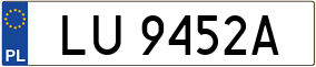 Trailer License Plate